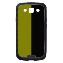 Black and Olive Split Color Scheme Galaxy SIII Case