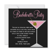 Black and Pink Bachelorette Announcement
