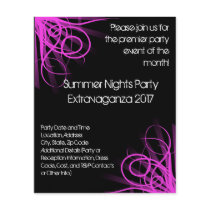 Black and Pink Music , DJ or Dance Event Flyer