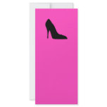 Black and Pink Pumps rack cards