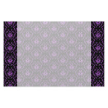 Black and Purple Damask Pattern. Gothic. Stationery
