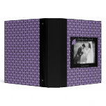 Black and Purple Damask Wedding Album Binder