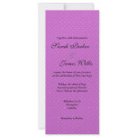Black and purple Polka party/wedding invite
