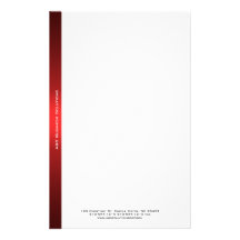 Black and Red Business Stationery