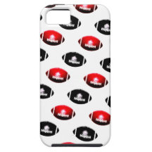 Black and Red Footballs