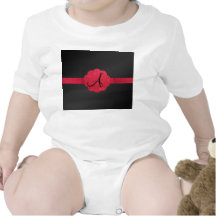 Black and red glitter monogram t shirts