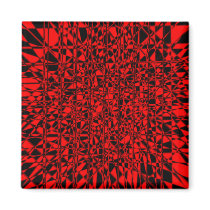 Black and Red Punk Magnets