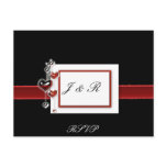 Black and Red RSVP card