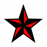 Black and Red Star photo sculptures