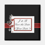 Black and Red wedding set Refrigerator Magnet