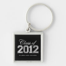 Black and Silver Class of 2012 Key-Chain Key Chain