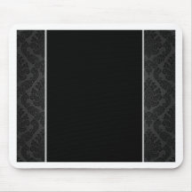 Black and Silver Formal Wedding Collection Mousepads