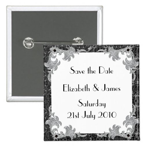 Black and Silver Pins