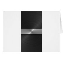 Black And Steel Greeting Card