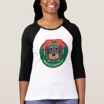 Black and Tan Coonhound Christmas T Shirts