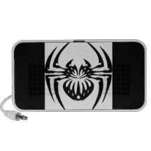 Black and Tribal Spider iPhone Speaker