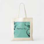 Black and Turquoise Floral Bags