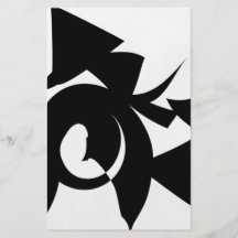 Black and White Abstract Pattern. Custom Flyer