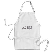 Black and White Aloha Apron