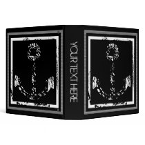 Black and white Anchor Fine Art Binders