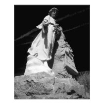 Black and white Angel statue Photograph