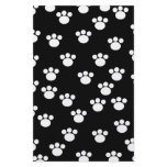 Black and White Animal Paw Print Pattern. Full Color Flyer