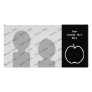 Black and White Apple. Customized Photo Card