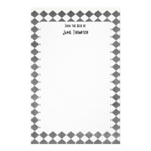 Black and White Art Deco Stationery