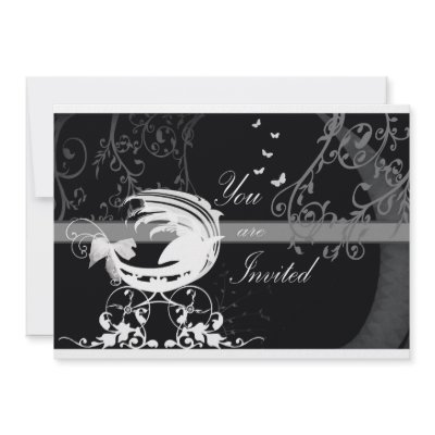 Black and white baby shower 1b invites by Lisa_Dawn