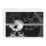 Black and white baby shower 1b invitations