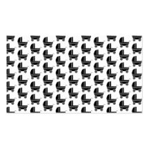 Black and White Baby Stroller Pattern. Business Cards