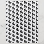 Black and White Baby Stroller Pattern. Custom Flyer