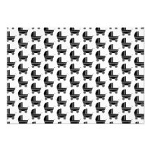 Black and White Baby Stroller Pattern. Invites