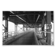 Black and White Bridge, Milwaukee, WI Photo Print