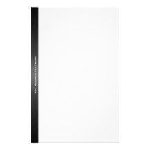 Black and White Business Stationery