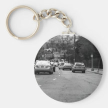 Black And White Cars Keychains