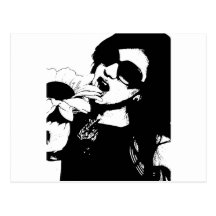 black and white cartes postales
