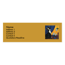 Black and White Cat Business Card