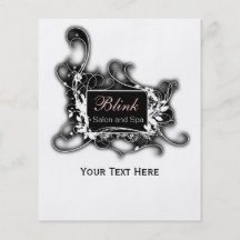 black and white Chic Business coupons Flyers