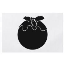 Black and White Christmas Pudding. Custom Flyer