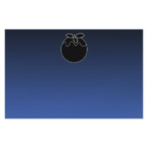 Black and White Christmas Pudding. On Blue. Full Color Flyer