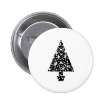 Black and White Christmas Tree Design. Pin