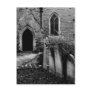 Black and White Church Postcard