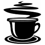 BLACK AND WHITE COFFEE T SHIRT