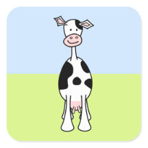 Black Cow Cartoon