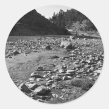 Black And White Creek Sticker