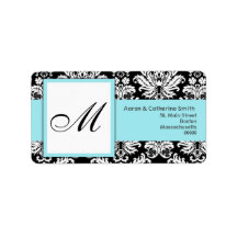 Black and White Customizable Address Labels