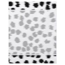 Black and White Dalmatian Print Pattern. Full Color Flyer