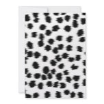 Black and White Dalmatian Print Pattern. Custom Invitations