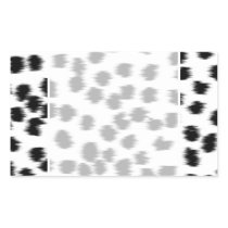 Black and White Dalmatian Print Pattern. Rectangle Sticker